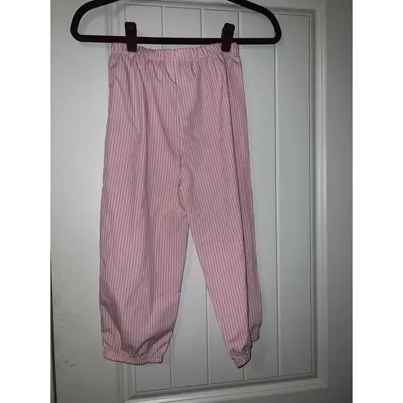 Osh Kosh Bgosh girls pink striped pajama pants drawstring comfy size 12 - Picture 4 of 4